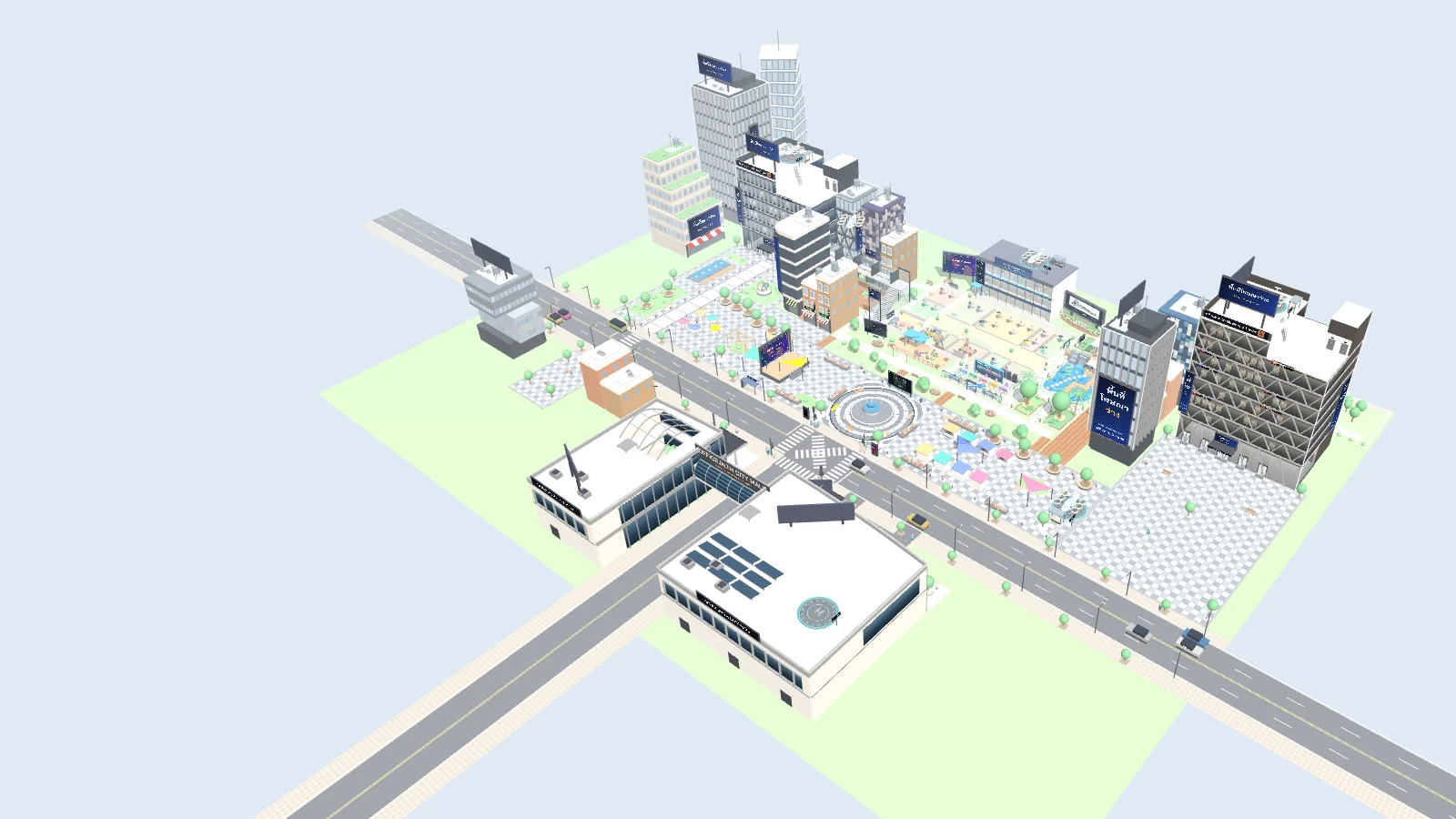 ภาพเมือง 3D ของ Office.in.th